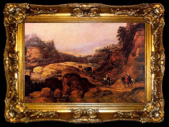 framed  Joos de Momper Paesaggio Alpestre, ta009-2